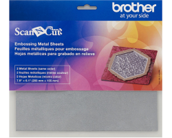 Brother ScanNCut Embossing Silver Sheets CAEBSSMS1